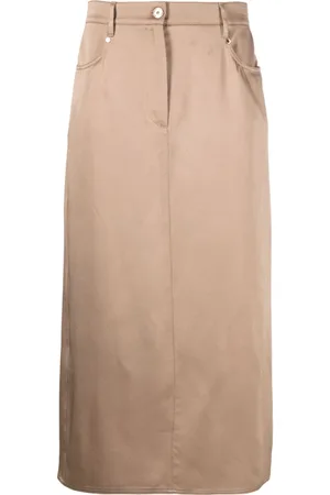 Brunello Cucinelli Midirock mit geradem Schnitt