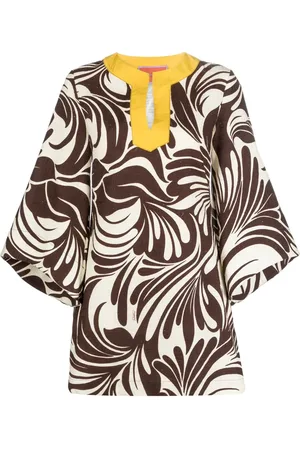 La DoubleJ Kaftankleid mit grafischem Print