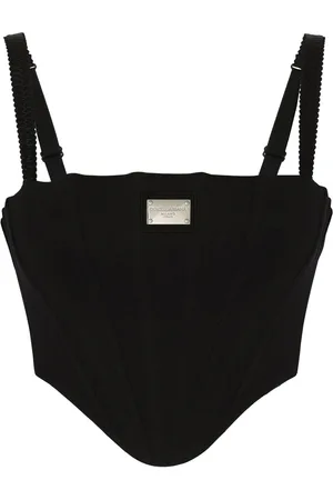 Dolce & Gabbana Cropped-Bustier mit Logo
