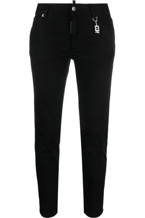 Dsquared2 Tapered-Jeans mit Logo-Schild