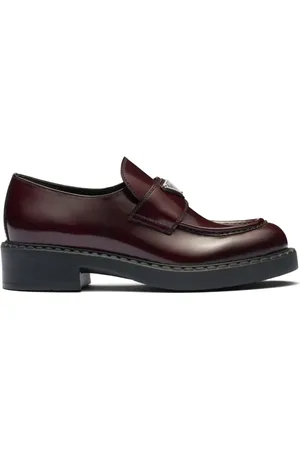 Prada Chocolate Loafer aus gebürstetem Leder