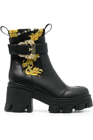 VERSACE Sophie Stiefeletten mit Schnalle 85mm