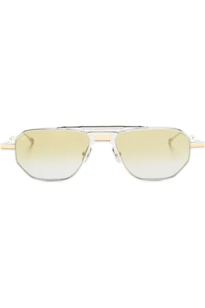 T Henri Eyewear Eckige Sonnenbrille mit Logo-Print