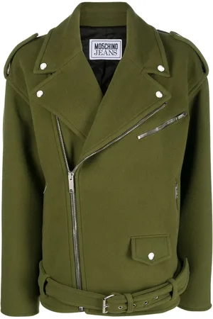 Moschino Bikerjacke mit fallendem Revers
