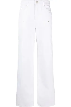 Marant Etoile Halbhohe Straight-Leg-Jeans