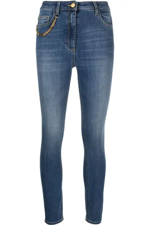 Elisabetta Franchi Halbhohe Skinny-Jeans