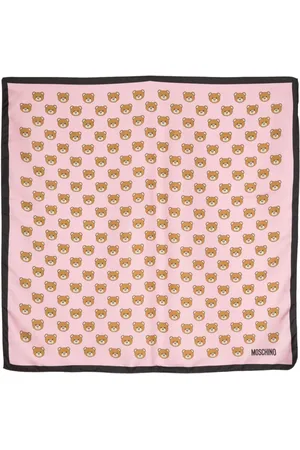 Moschino Seidenschal mit Teddy-Print