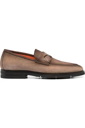 santoni Loafer aus Wildleder