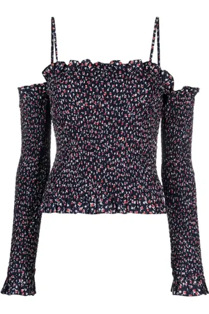 Ralph Lauren Schulterfreies Oberteil mit Blumen-Print