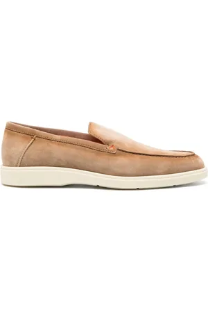 santoni Loafer aus Wildleder