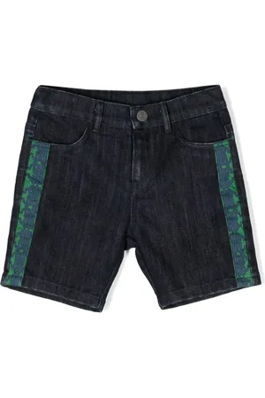 Roberto Cavalli Jeans-Shorts mit Logo-Stickerei