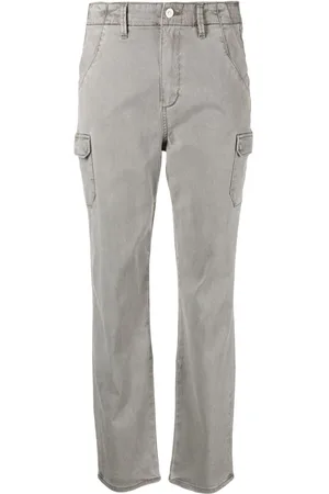 Paige Gerade High-Waist-Jeans