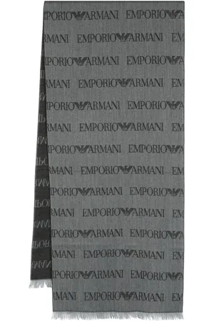 Emporio Armani Schal mit Monogrammmuster