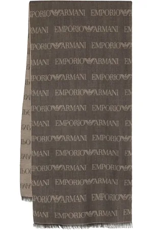 Emporio Armani Schal mit Monogrammmuster