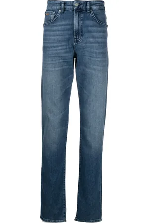 HUGO BOSS Halbhohe Tapered-Jeans