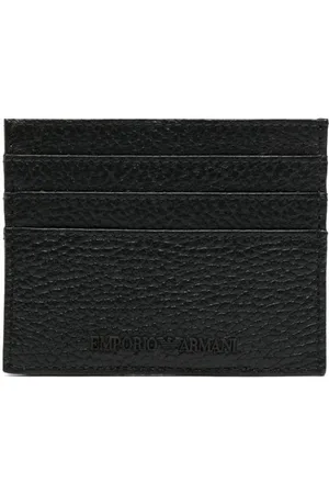Emporio Armani Kartenetui aus gekörntem Leder