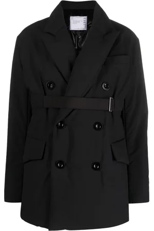 SACAI Doppelreihiger Blazer mit Gürtel