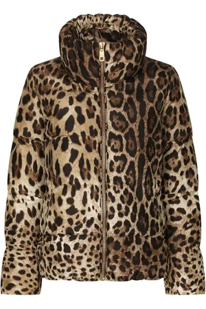 Dolce & Gabbana Gefütterte Jacke mit Leoparden-Print