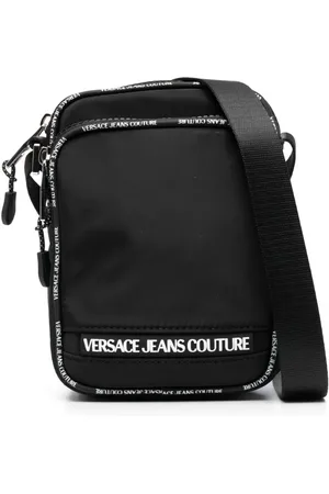 VERSACE Kuriertasche mit Logo-Streifen
