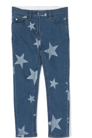 Stella McCartney Gerade Jeans mit Stern-Print