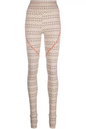 Patrizia Pepe Leggings mit Monogramm-Print