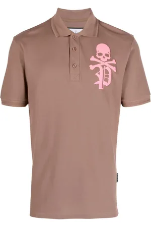 Philipp Plein Poloshirt mit Skull and Bones-Print