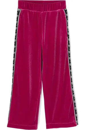 Chiara Ferragni Hose aus Samt mit Eyelike-Motiv