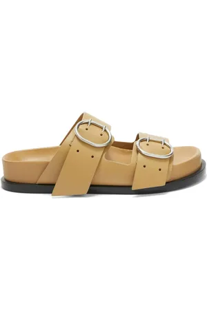 Jil Sander Flache Sandalen mit Schnalle