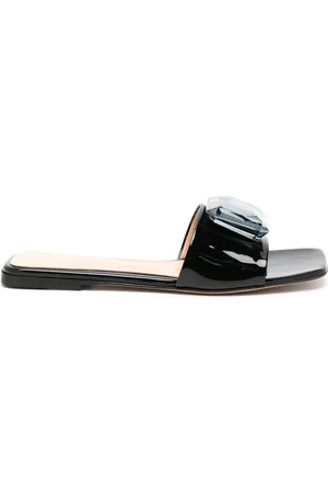 Gianvito Rossi Pantoletten aus Leder
