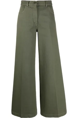 Aspesi High-Waist-Hose mit weitem Bein