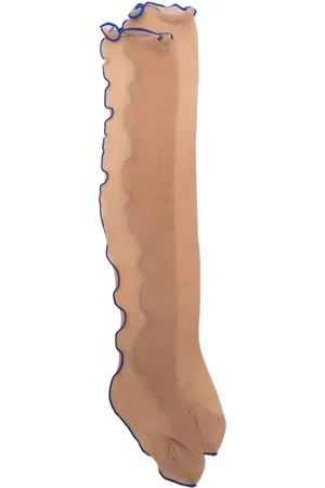 MAISON CLOSE Strumpfhose mit Kontrastfutter