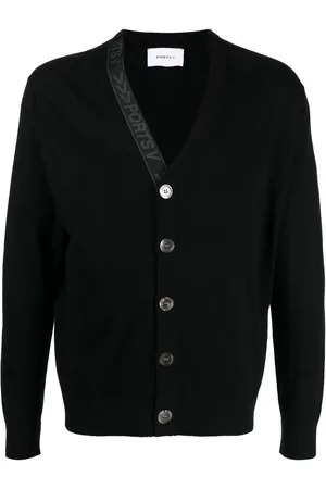 Ports V Gerippter Cardigan mit V-Ausschnitt
