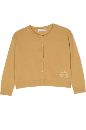 BONPOINT Kaschmircardigan mit Logo-Stickerei