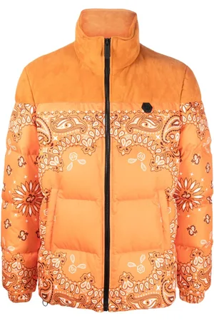 Philipp Plein Gefütterte Jacke mit Bandana-Print