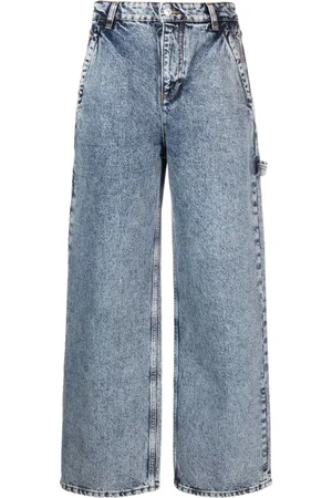 Moschino Hoch sitzende Straight-Leg-Jeans