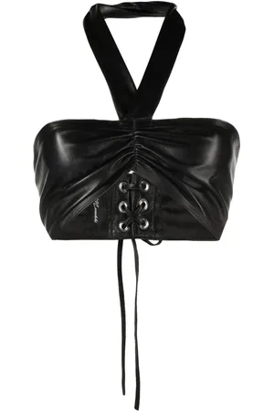 Manokhi Top aus Leder
