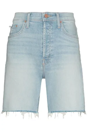 Mother Jeans-Shorts mit ausgefransten Kanten