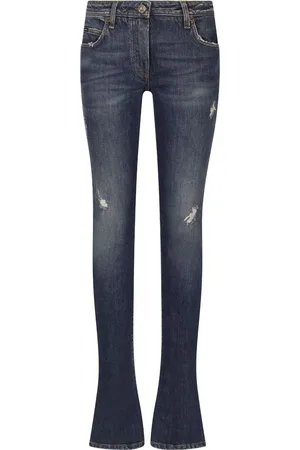 Dolce & Gabbana Halbhohe Slim-Fit-Jeans