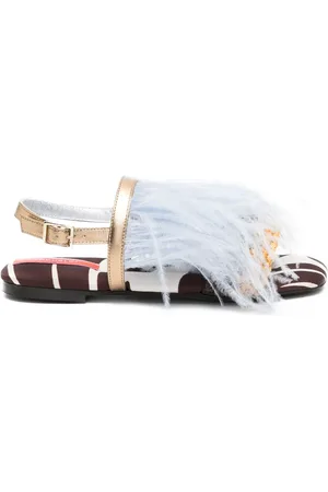 La DoubleJ Sandalen mit Federn