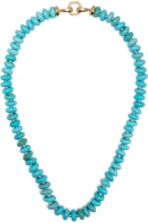 HARWELL GODFREY 18kt Gelbgoldhalskette mit Türkis