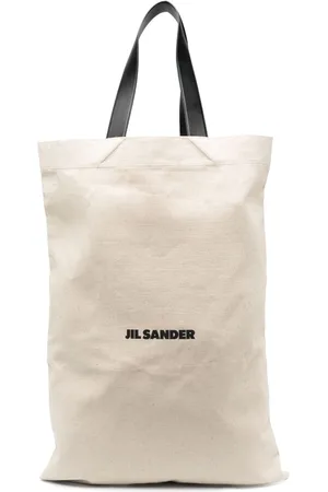 Jil Sander Shopper mit Logo-Print