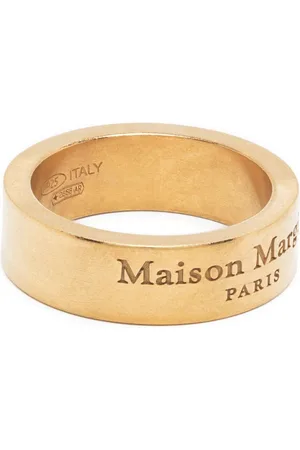 Maison Margiela Silberring mit Logo-Gravur