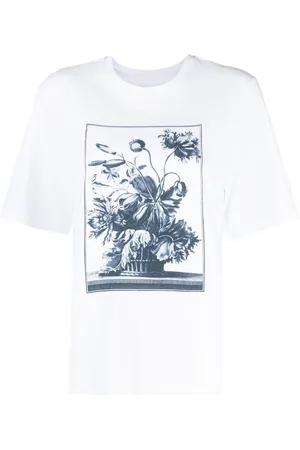 Erdem T-Shirt mit grafischem Print