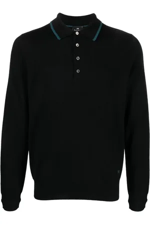 Paul Smith Merino-Poloshirt mit Logo-Stickerei