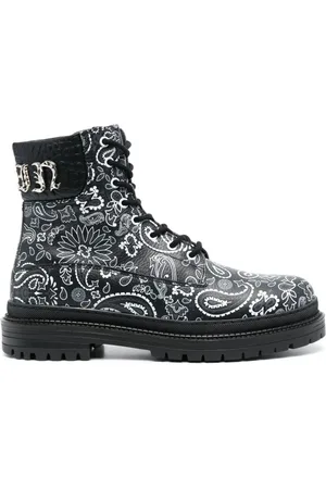 Philipp Plein Stiefeletten mit Paisley-Print