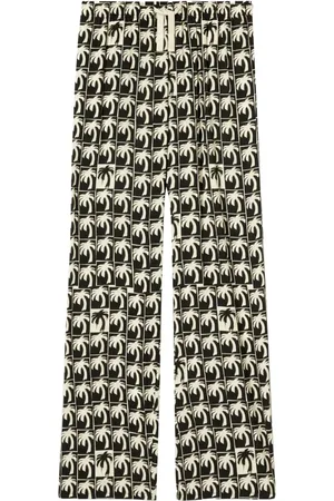 Palm Angels Weite Hose mit Palmen-Print