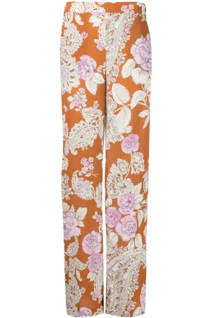 Twin-Set Weite Hose mit Blumen-Print