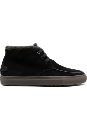 BRIONI Wildlederstiefel mit Faux Fur