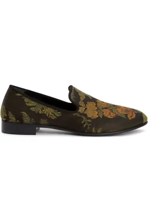 Giuseppe Zanotti Loafer mit Blumenstickerei