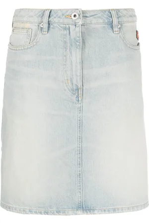 Kenzo Jeanshemd mit Blumenstickerei